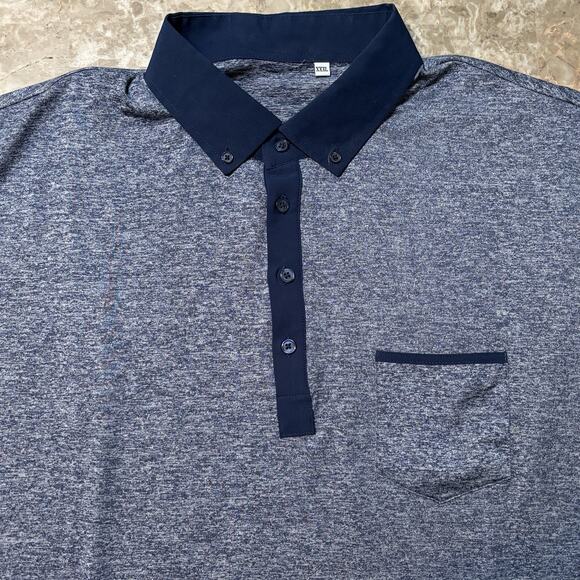 State & Liberty Polo Shirt Mens 3XL Blue Athletic Fit Performance Golf - Picture 1 of 11